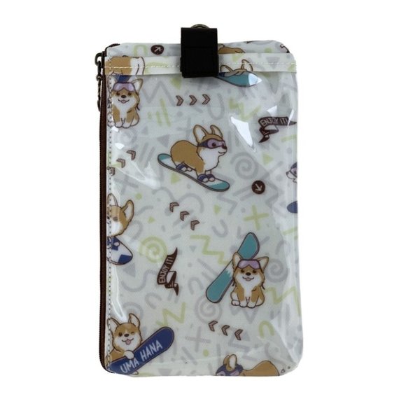 Waterproof Corgi Phone Case Pouch W/ Neck Strap - Picture 3 of 11